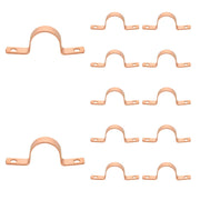 10 Pcs 1-1/2" Copper Pipe Straps, Two Hole at Wholesale Price
