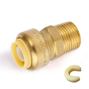 1/2" x 1/2" M Push Fit Male Adapter
