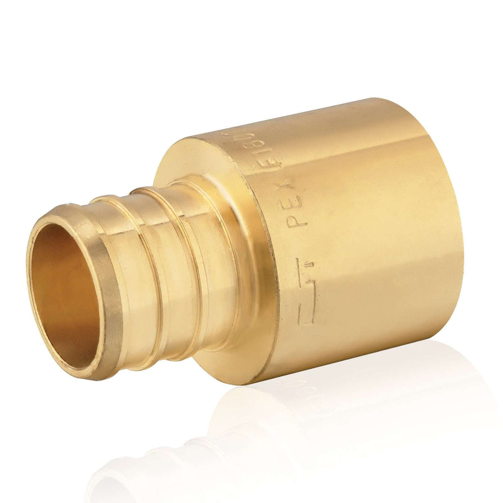 PEX-B Crimp 3/4" PEX x 3/4" Female Copper Sweat Sweat Coupling (Lead Free)