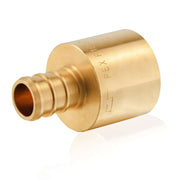 30 Pcs PEX-B Crimp 1/2" PEX x 3/4" Female Copper Sweat Sweat Coupling (Lead Free)