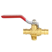 1/2" PEX Expansion Drop Ear Ball Valve, Red (Lead Free)