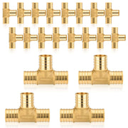 30 Pcs PEX-B Crimp 1/2" PEX x 1/2" PEX x 1/2" PEX Tee (Lead Free)