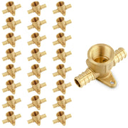 30 Pcs PEX-B Crimp 3/4" PEX x 3/4" PEX x 1/2" Drop Ear Tee (Lead Free)
