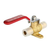 1/2" PEX Expansion Drop Ear Ball Valve, Red (Lead Free)