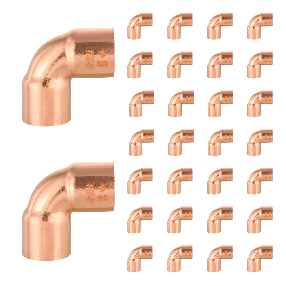 30 Pcs 1-1/2" 90º Short Radius Copper Elbow at Wholesale Price
