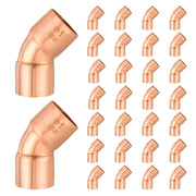 30 Pcs 1" 45º Copper Elbow at Wholesale Price
