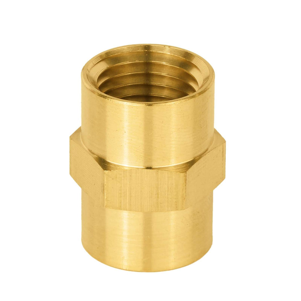1/4" Female NPT Brass Hex Connector