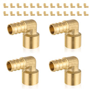 30 Pcs PEX-B Crimp 3/4" PEX x 1/2" Female Copper Sweat Elbow (Lead Free)