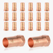 30 Pcs 3/4" FTG Press x 1/2" Female Threaded Street Copper Adapter (Lead Free)