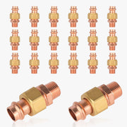 30 Pcs 1" Press Copper Union x Male (Lead Free)