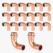 30 Pcs 3/4" Press Copper Street Elbow (Lead Free)