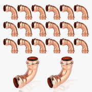30 Pcs 1" Press Copper 90° Elbow (Lead Free)
