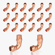 30 Pcs 1/2" Copper Press Male Elbow (Lead Free)