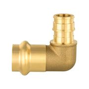 30 Pcs 1/2" Press x 1/2" PEX Expansion Brass Elbow (Lead Free)