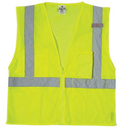 1085 Lime Ultra-Cool Mesh 3-Pocket Vest - X-Large