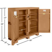 Jobsite Cabinet 47.5 cu ft w/ KL - 109-KL product image