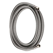 10 Pcs 8 ft Ice Maker Hose, with 1/4" Comp by 1/4" Comp Connection, Stainless Steel Braided Hose