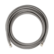 10 Pcs 8 ft Ice Maker Hose, with 1/4" Comp by 1/4" Comp Connection, Stainless Steel Braided Hose