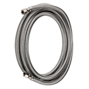 10 Pcs 8 ft Ice Maker Hose, with 1/4" Comp by 1/4" Comp Connection, Stainless Steel Braided Hose