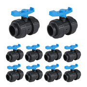 10 Pcs 1/2" PVC True Union Ball Valve SCH 40/80