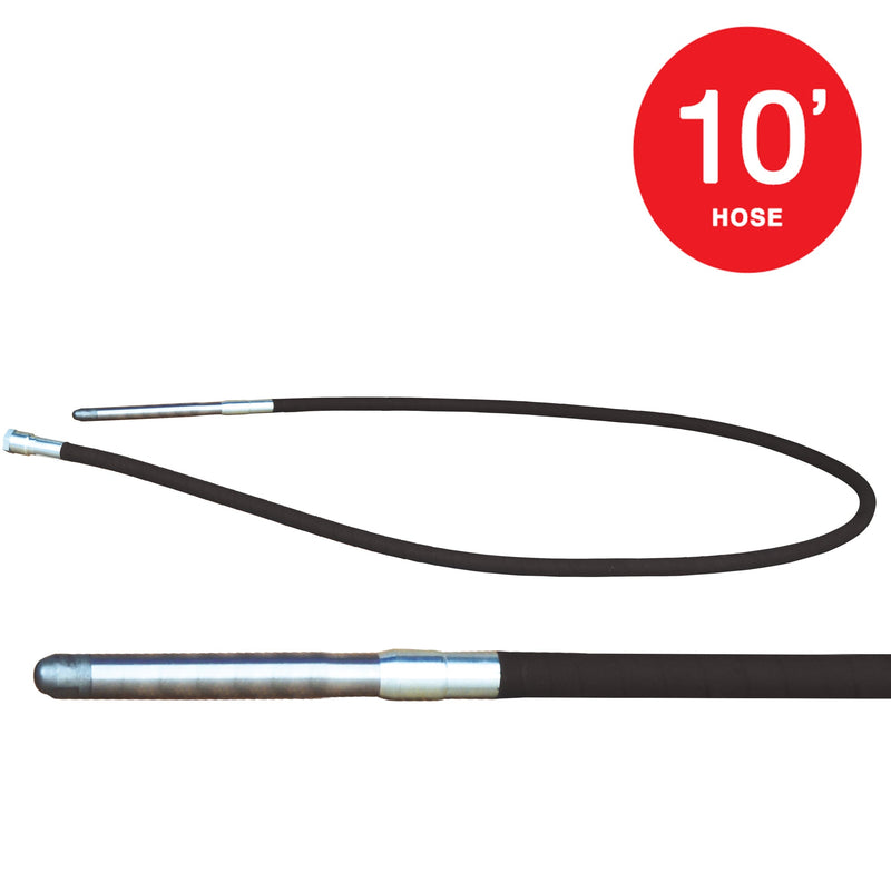 10 ft Concrete Vibrator Hose and Head