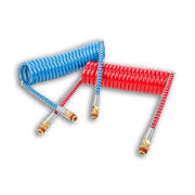 15 ft Air Coil Hose Blue w/ 12 inch Leads | 11015B