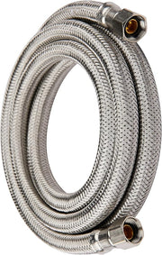 10 Pcs 6ft Dishwasher Installation Kit, Stainless Steel Dishwasher Supply Line, with Compression Connection