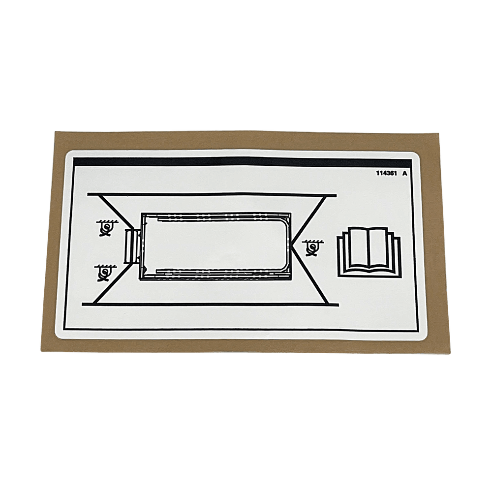 Genie Decal Label Transport Diagram 114361GT