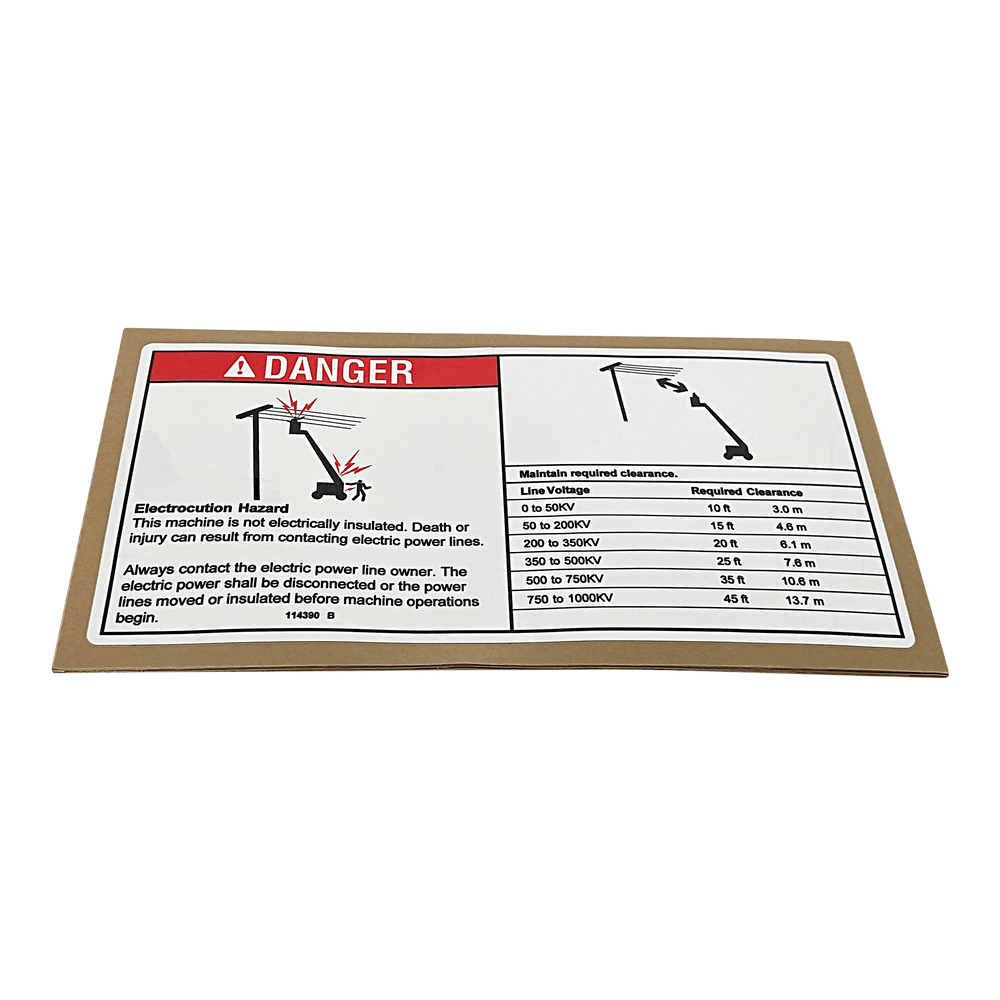 Genie Decal, Danger Elect Hazard 114390GT