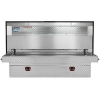 Saddle Box, Aluminum, Full Extra Wide, Clear, 15.5 cu ft - 117-0-04 product image