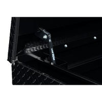 Saddle Box, Aluminum, Full Extra Wide, Gloss Black, 15.5 cu ft - 117-5-04 product image