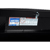 Saddle Box, Aluminum, Full Extra Wide, Gloss Black, 15.5 cu ft - 117-5-04 product image
