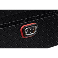 Saddle Box, Aluminum, Full Extra Wide, Gloss Black, 15.5 cu ft - 117-5-04 product image