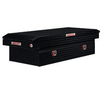 Saddle Box, Aluminum, Full Extra Wide, Gloss Black, 15.5 cu ft - 117-5-04 product image