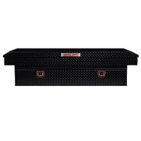 Saddle Box, Aluminum, Full Extra Wide, Gloss Black, 15.5 cu ft - 117-5-04 product image