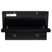 Saddle Box, Aluminum, Full Extra Wide, Gloss Black, 15.5 cu ft - 117-5-04 product image