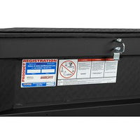 Saddle Box, Aluminum, Full Extra Wide, Textured Matte Black, 15.5 cu ft - 117-52-04 product image
