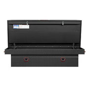 Saddle Box, Aluminum, Full Extra Wide, Textured Matte Black, 15.5 cu ft - 117-52-04 product image