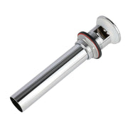 Bathroom Sink Overflow Flat Top Grid Drain Assembly, Chrome Plated