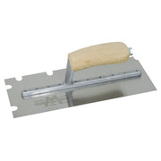 11 in x 4 1/2 in Marshalltown Stainless Steel Notched Trowel