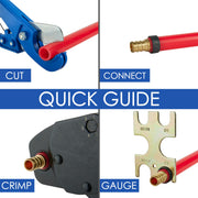 Crimper Plier Angle Tool Kit, 1/2" & 3/4"