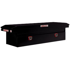 Saddle Box, Steel, Full Low Profile, Gloss Black, 11.0 cu ft - 120-5-04