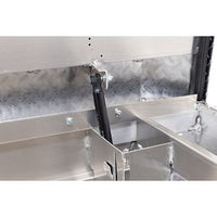 Saddle Box, Aluminum, Full Low Profile, Clear, 11.0 cu ft - 121-0-04 product image