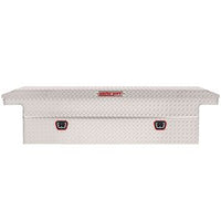 Saddle Box, Aluminum, Full Low Profile, Clear, 11.0 cu ft - 121-0-04 product image