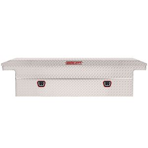 Saddle Box, Aluminum, Full Low Profile, Clear, 11.0 cu ft - 121-0-04 product image