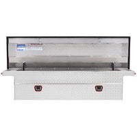 Saddle Box, Aluminum, Full Low Profile, Clear, 11.0 cu ft - 121-0-04 product image