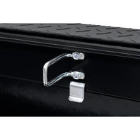 Saddle Box, Aluminum, Full Low Profile, Gloss Black, 11.0 cu ft - 121-5-04 product image
