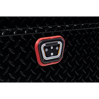 Saddle Box, Aluminum, Full Low Profile, Gloss Black, 11.0 cu ft - 121-5-04 product image