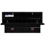 Saddle Box, Aluminum, Full Low Profile, Gloss Black, 11.0 cu ft - 121-5-04 product image
