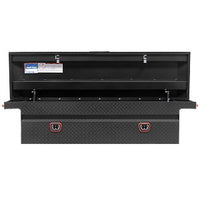 Saddle Box, Aluminum, Full Low Profile, Textured Matte Black, 11.0 cu ft - 121-52-04 product image